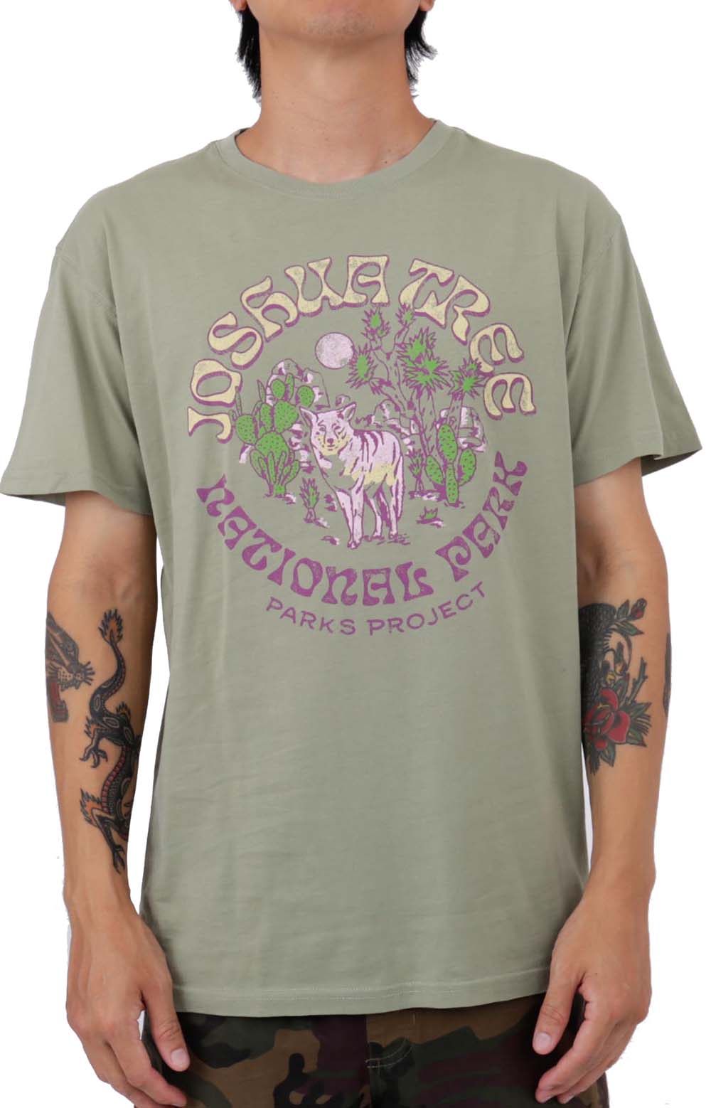 Joshua Tree 90s Gift Shop T-Shirt - Light Green